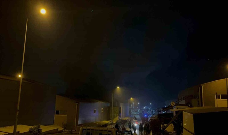 Hatayda mobilya fabrikası alevlere teslim oldu