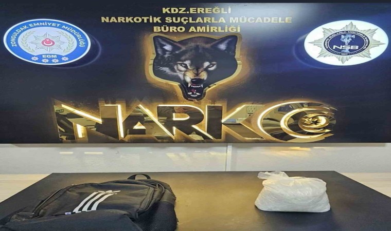 Karadeniz Ereğlide operasyonda 1 kilogram uyuşturucu ele geçirildi
