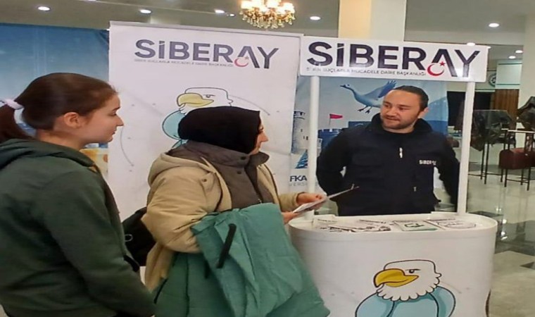 Karsta bin 80 öğrenciye siber suçlar anlatıldı