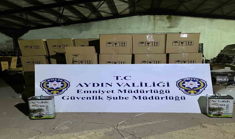 Köşkte polis ve tarım ekiplerinden tağşiş yağ operasyonu