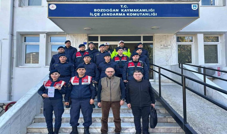 Nazillide Milli Parklar Müdürlüğünden jandarmaya mevzuat eğitimi