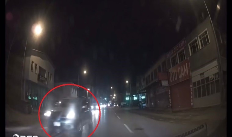 Ölümüne sollama kamerada