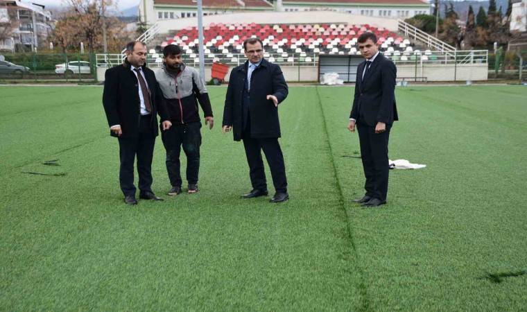 Salihli Kaymakamı Güldoğan, çalışmaları yerinde inceledi