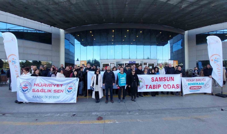 Samsunda aile hekimlerinden basın açıklaması