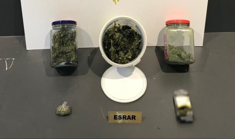 Samsunda esrarla yakalanan şahıs gözaltına alındı