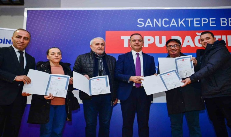 Sancaktepede 56 hak sahibi tapularına kavuştu
