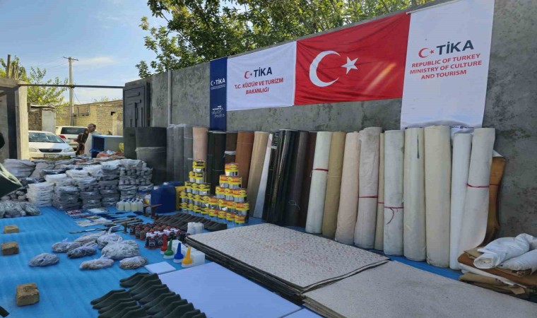 TİKAdan Afganistanda kadınlara mesleki eğitim veren kurslara ekipman desteği