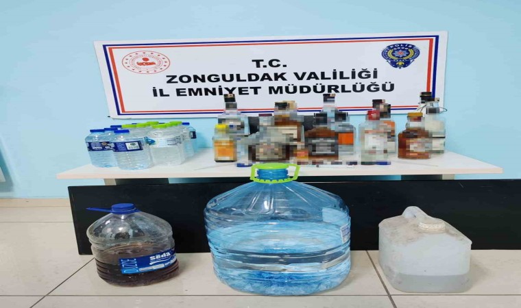Zonguldakta 50 litre etil alkol ele geçirildi