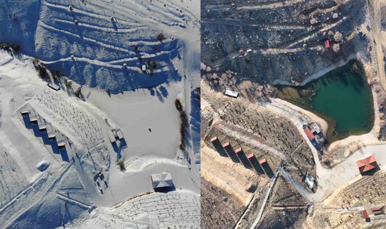 Bin 744 rakımlı Dinek Dağı, 2023 ve 2024 yıllarında olduğu gibi bu Ocak ayını da karsız geçiriyor