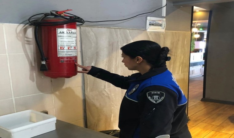 Didim Belediyesinden yangın güvenliği denetimi