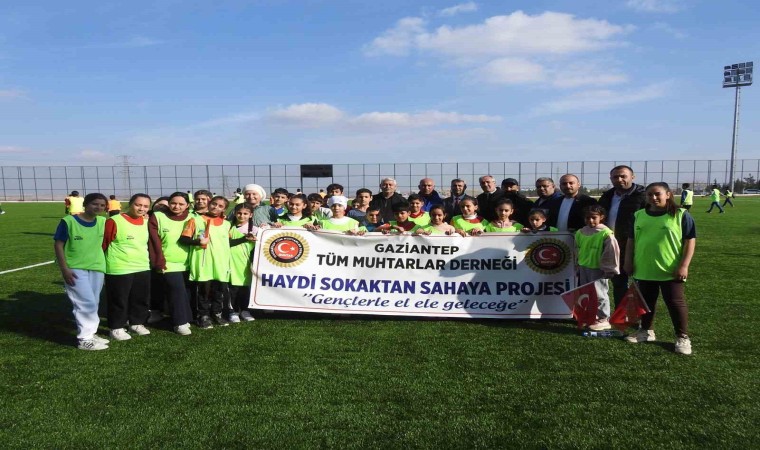 Gaziantepte Haydi sokaktan sahaya projesi ile geleceğin futbolcuları yetiştirilecek