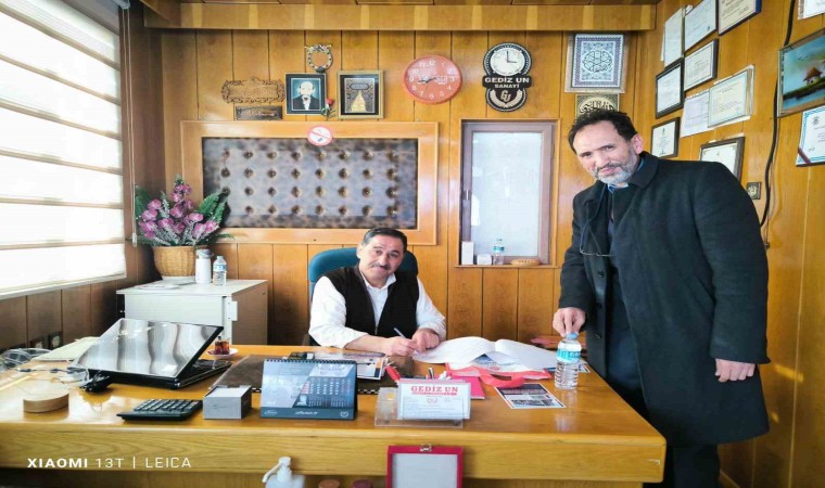 Gedizde hafızlık kursu inşaatına yardımlar devam ediyor