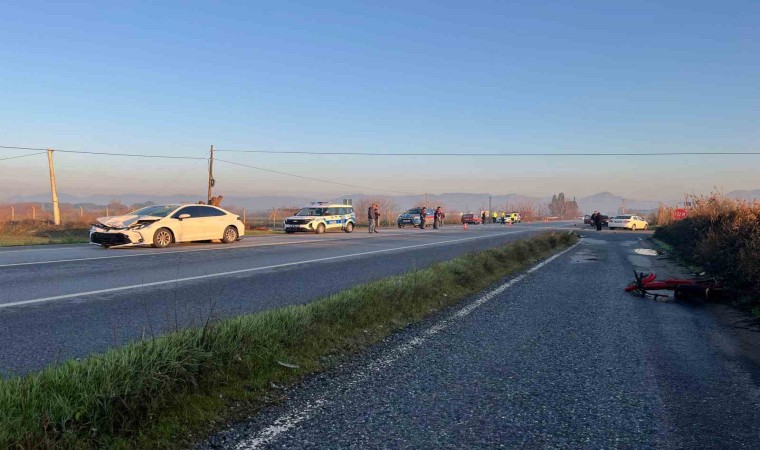 İncirliovada otomobil motosiklete çarptı: 1 ölü