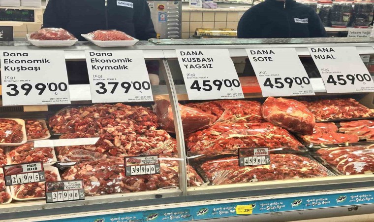 İstanbulda bazı marketlerde et fiyatları Ramazan ayı boyunca sabitlendi