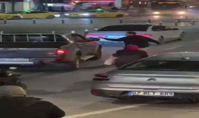 Kartalda trafikte kavga