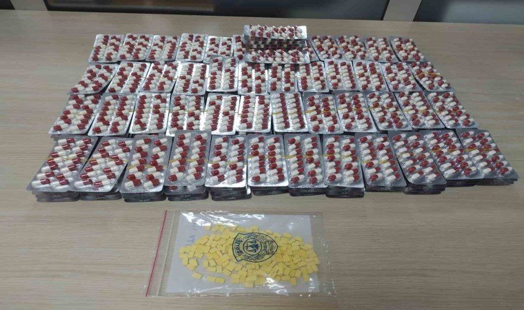 Kastamonuda binlerce uyuşturucu hap yakalandı