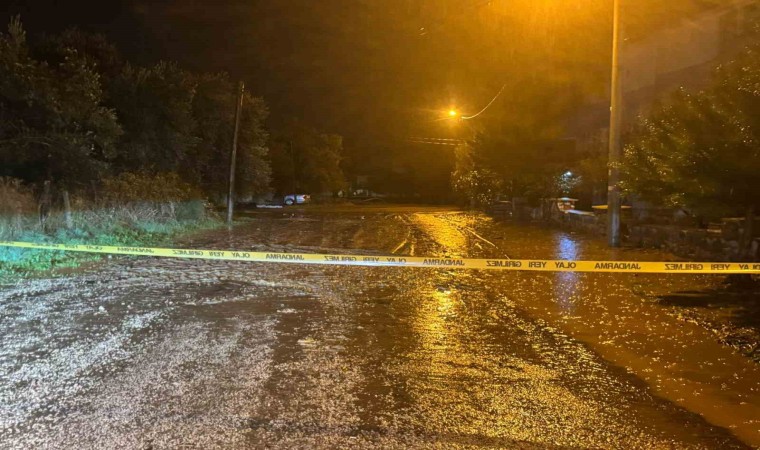 Kazdağlarında eriyen karlar ve sağanak Edremitte su baskınlarına neden oldu