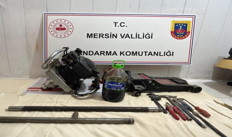 Mersinde kaçak kazı yapan 4 şüpheli yakalandı