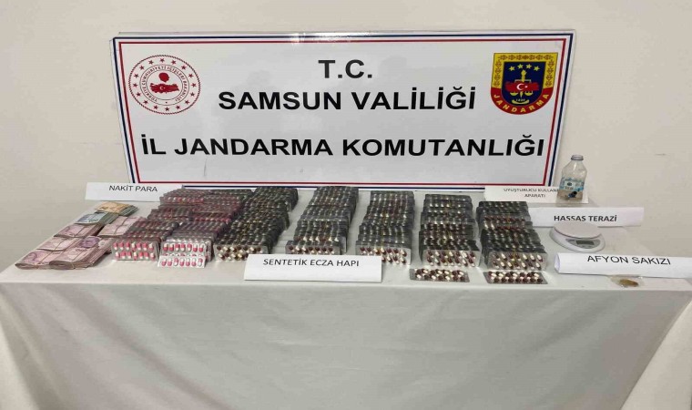 Samsunda 4 bin 555 adet hapla yakalanan şahıs tutuklandı