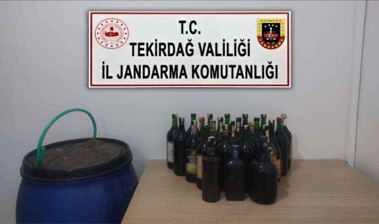 Sarayda el yapımı şarap ele geçirildi