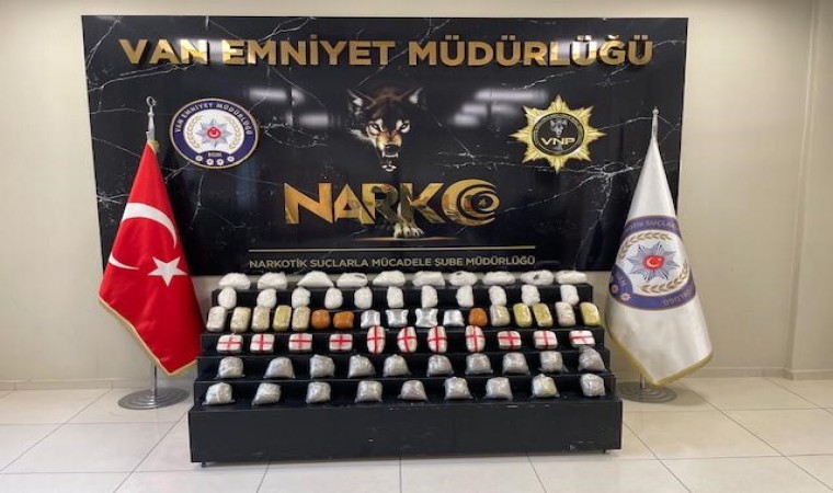 Vanda 55 kilo uyuşturucu ele geçirildi