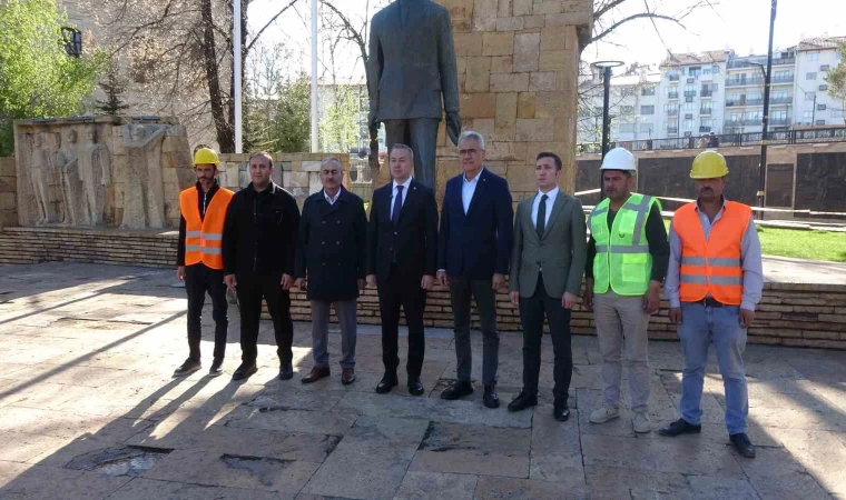 60 Yıllık anıtın çevresi yenileniyor