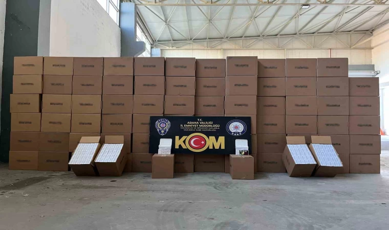 Adana’da 5 milyon TL değerinde kaçak makaron ele geçirildi