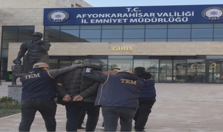 Afyonkarahisar’da terör operasyonu: 2 gözaltı