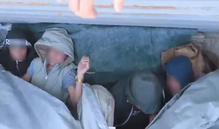 Amasya’da tırda 10 kaçak göçmen yakalandı