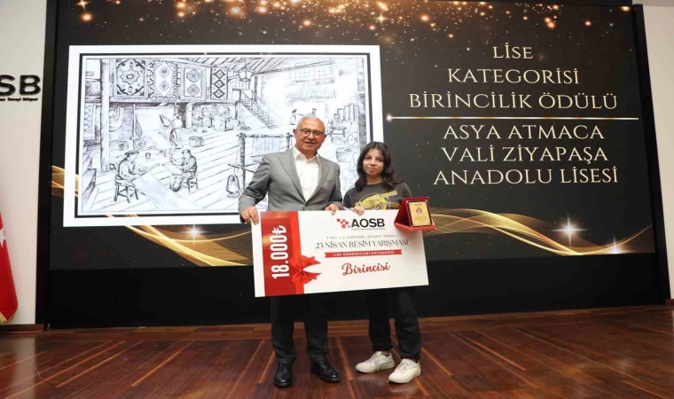 AOSB’nin geleneksel resim yarışmasında ödüller sahiplerini buldu