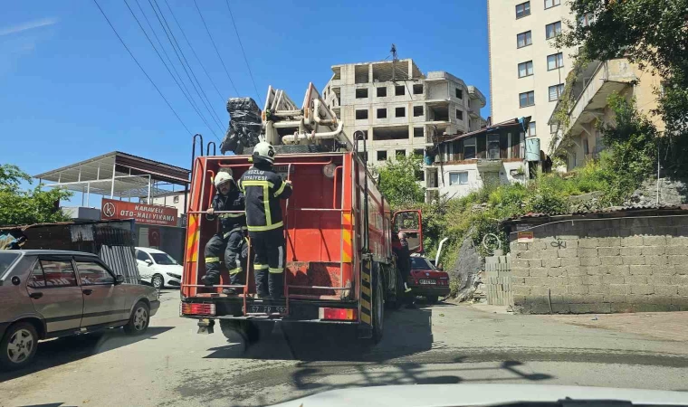 Aspiratörden çıkan yangın paniğe neden oldu