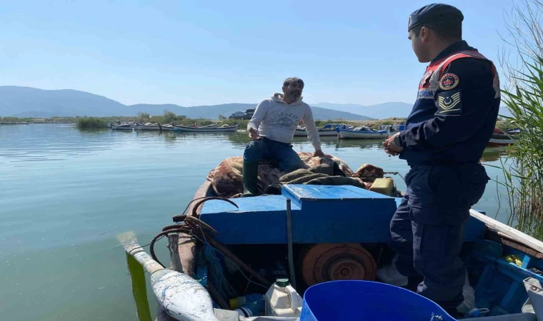 Bafa Gölü’nde doğal hayat Jandarmanın takibinde