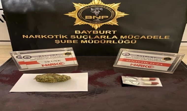 Bayburt’ta 4 şüpheliye uyuşturucu kullanmaktan işlem yapıldı