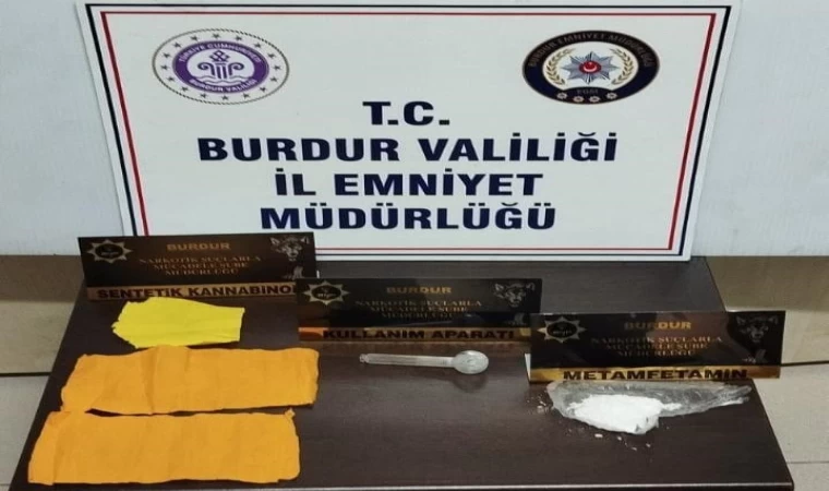 Burdur’da uyuşturucu operasyonunda 1 şüpheli tutuklandı