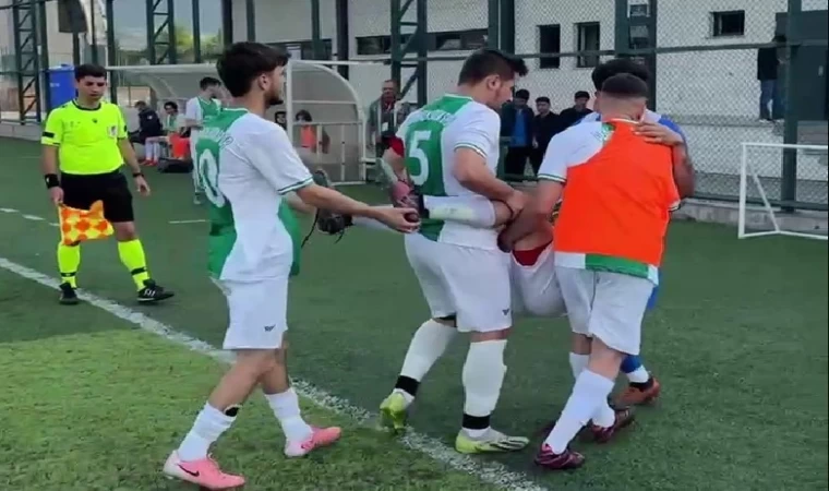 Bursa Amatör maçında skandal