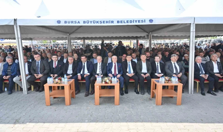 Bursa Büyükşehir’den çiftçiye büyük destek: Üreticiler sulama borularına kavuştu