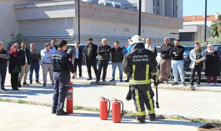 Büyükşehir’in yangın eğitimleri sürüyor