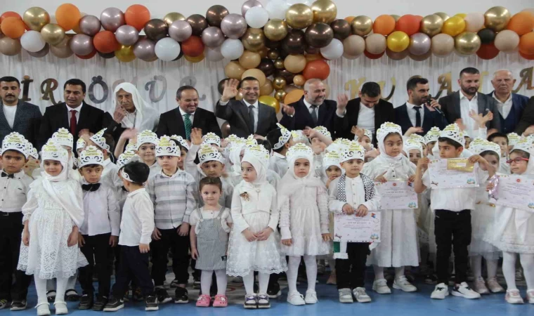 Cizre’de 4-6 yaş kurslarında öğrenciler için Kur’an-ı Kerim’e geçiş programı düzenlendi