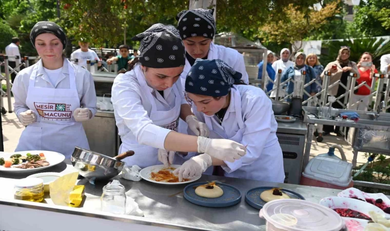 Gastronomi panayırında liseler arası yemek yarışması