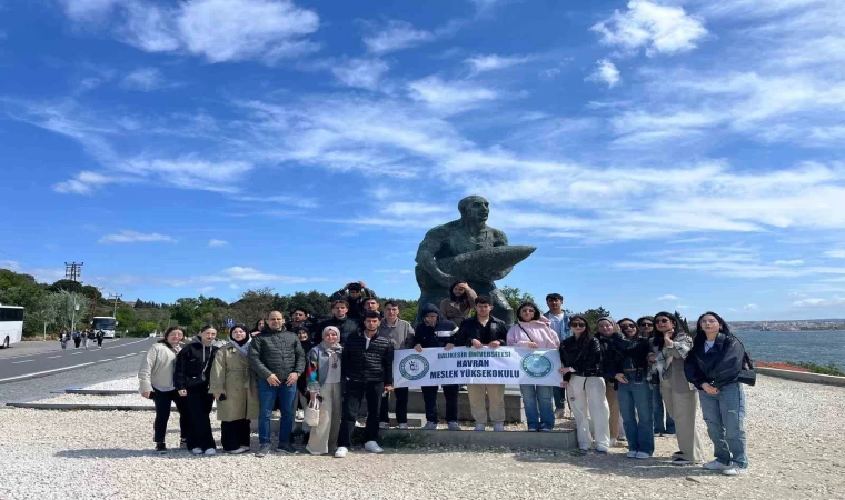 Havran’da üniversitelilerin Çanakkale coşkusu