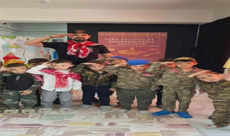 İscehisar Anaokulu’nda kına ve asker eğlencesi etkinliği