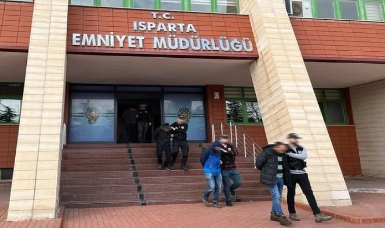 Isparta’da uyuşturucu ticari yapan 3 şahıs tutuklandı