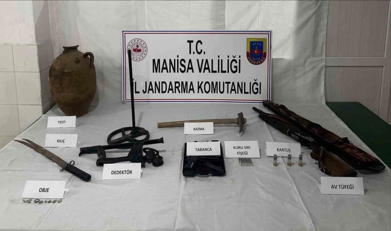 İzinsiz kazıya jandarma operasyonu