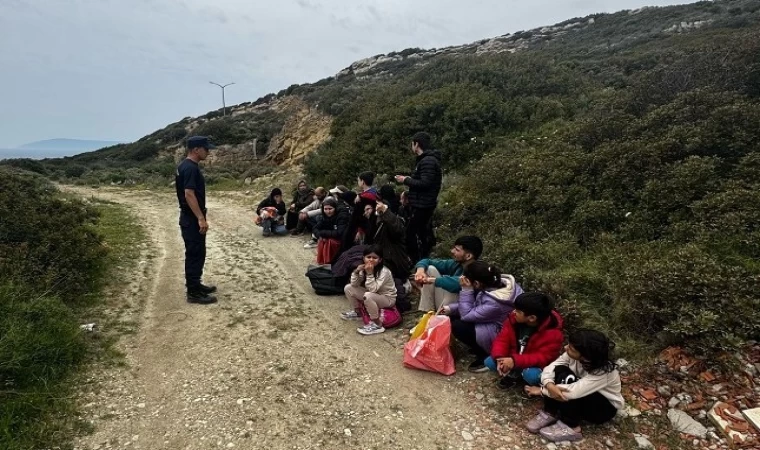 İzmir’de düzensiz göçmen mesaisi