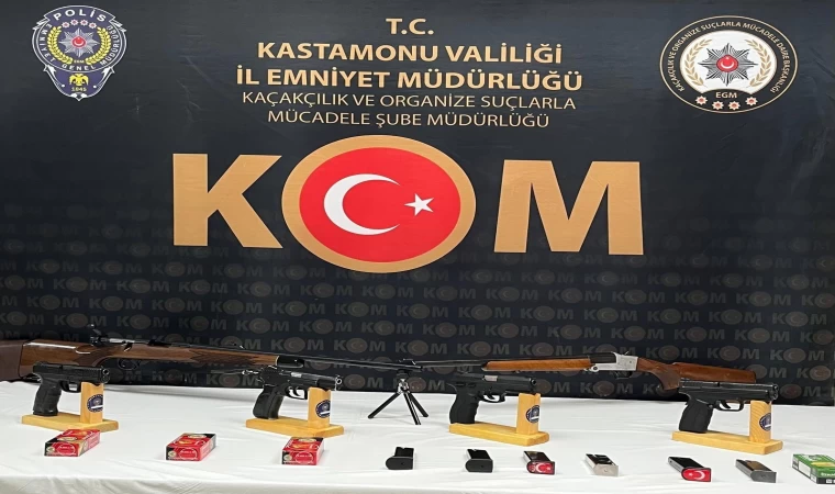 Kastamonu’da silah operasyonu: 4 gözaltı
