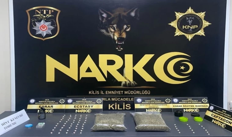 Kilis’te uyuşturucu operasyonu: 2 tutuklama