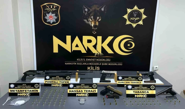 Kilis’te uyuşturucu ve silah operasyonu: 1 tutuklama