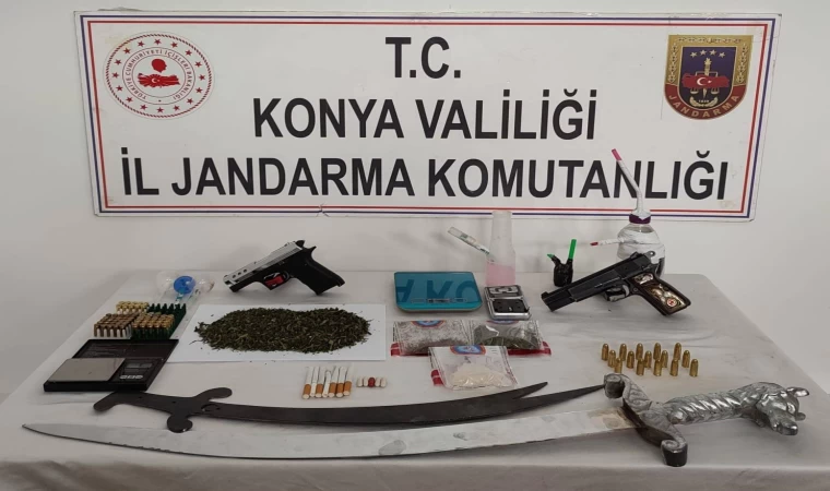 Konya’da jandarmadan uyuşturucu operasyonu