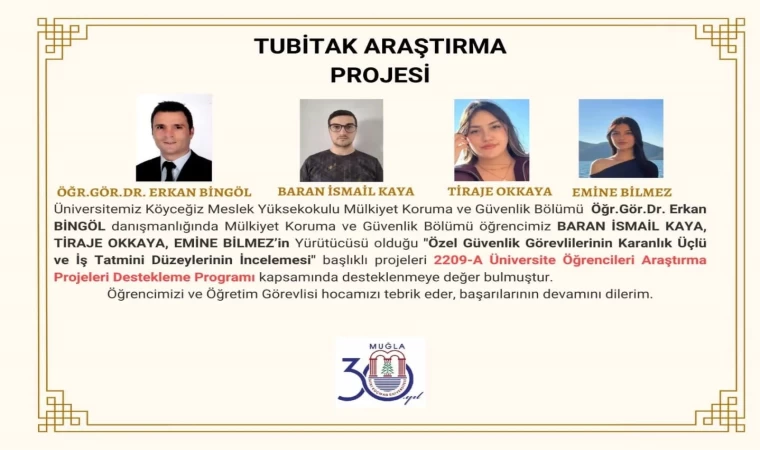 Köyceğiz Meslek Yüksek Okulu öğrencilerinin projeleri destek buldu