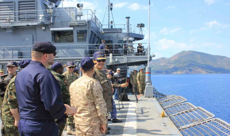KURTARAN-25 Tatbikatı seçkin gözlemci günü Marmaris açıklarında başladı